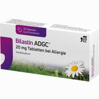 Bilastin Adgc 20 Mg Tabletten bei Allergie 20 Stück - ab 4,30 €