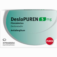 Deslopuren 5 Mg Filmtabletten 20 Stück - ab 4,85 €