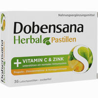 Dobensana Herbal Honiggeschmack mit Vitamin C + Zink Pastillen 16 Stück - ab 3,11 €