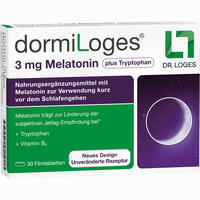 Dormiloges 3mg Melatonin Plus Tryptophan 60 Stück - ab 12,25 €