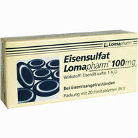 Eisensulfat Lomapharm 100mg Filmtabletten 100 Stück - ab 3,00 €