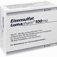 Eisensulfat Lomapharm 100mg Filmtabletten 100 Stück - ab 3,00 €