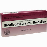 Rhodizonsäure Cp. Ampullen Injektionslösung 10 x 2 ml - ab 42,94 €