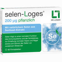 Selen- Loges 200 Ug Pflanzlich 60 Stück - ab 15,02 €