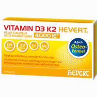 Vitamin D3 K2 Hevert Plus Ca Mg 4000 Ie/2 Kapseln 60 Stück - ab 15,21 €