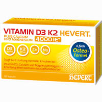 Vitamin D3 K2 Hevert Plus Ca Mg 4000 Ie/2 Kapseln 60 Stück - ab 15,21 €